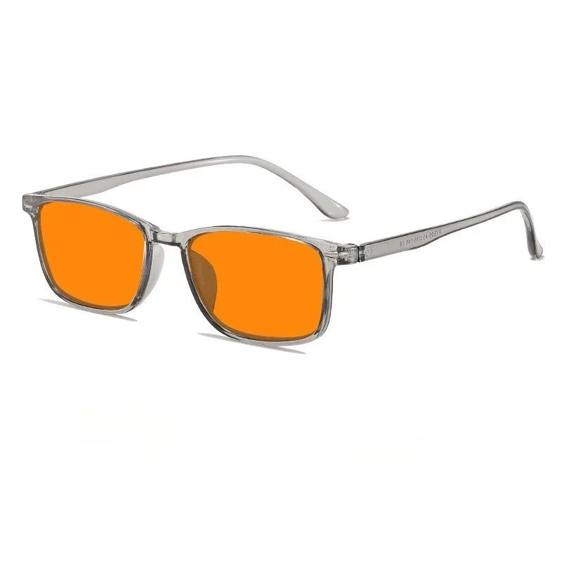 Rectangle Tinted Glasses | Orange & Red Lens Styles