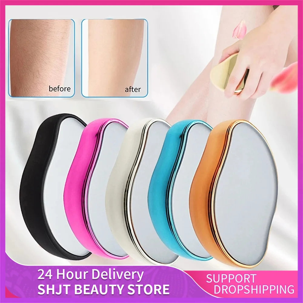 Reusable Crystal Hair Eraser – Glass Hair Removal & Body Exfoliation Tool