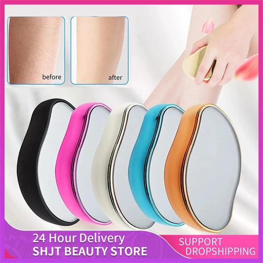 Reusable Crystal Hair Eraser – Glass Hair Removal & Body Exfoliation Tool