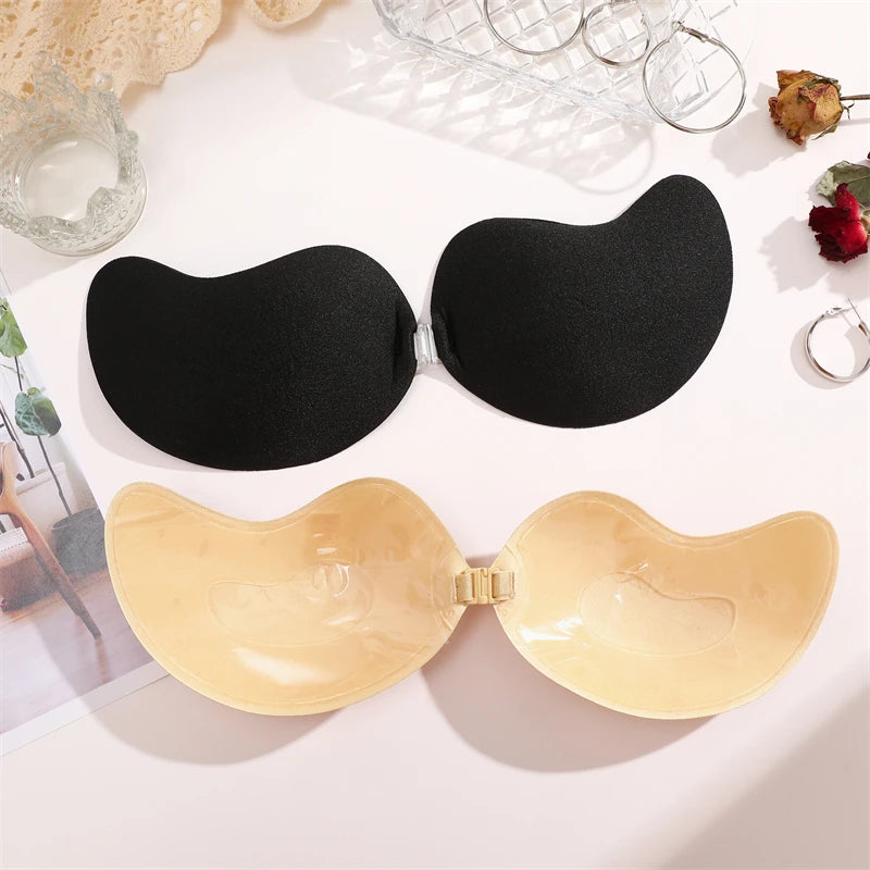 Self-Adhesive Silicone Bra Pads — Strapless Invisible Push-Up Mango Shape