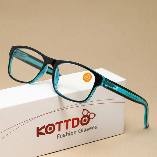 Square Reading Glasses | 4 Frame Colors, +1.00 to +4.00