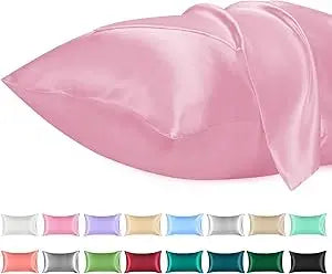 Satin Pillowcase with Envelope Closure, Multiple Sizes