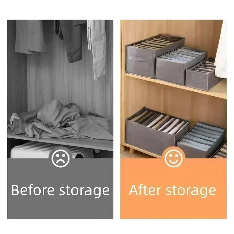 Clothes Organizer for Socks Home Separated Underwear Storage Box Bra Organizing Breathable Mesh Bag Foldable Laundry Basket