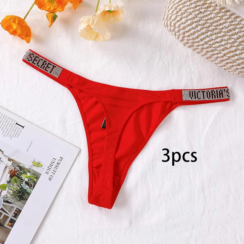 3-Pack Seamless Lace Thong Panties for Women | Breathable High-Waist G-String Underwear