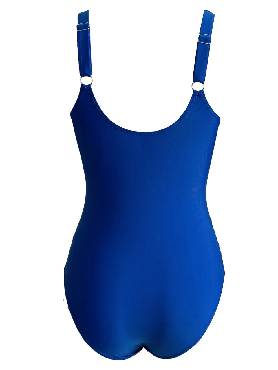 Ruched One-Piece Swimsuit for Women – Solid Color Bodysuit | Adjustable Straps | S–XXL