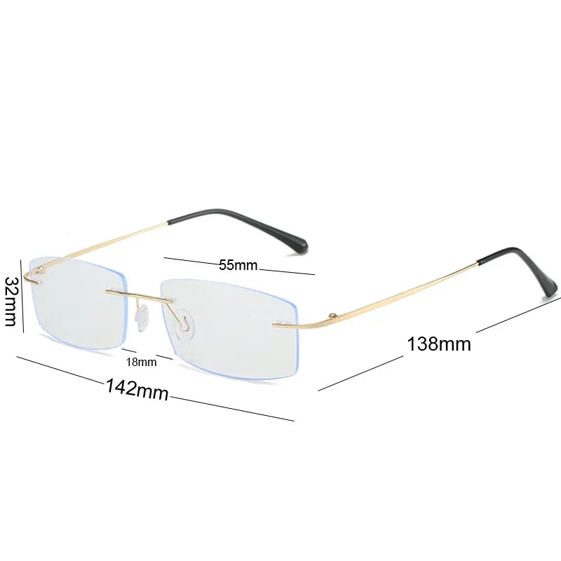 Classic Business-Style Glasses | Myopia Lens Options