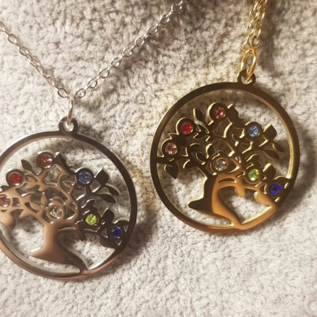 Tree of Life Jewelry Set – Stainless Steel Necklace & Earrings for Women