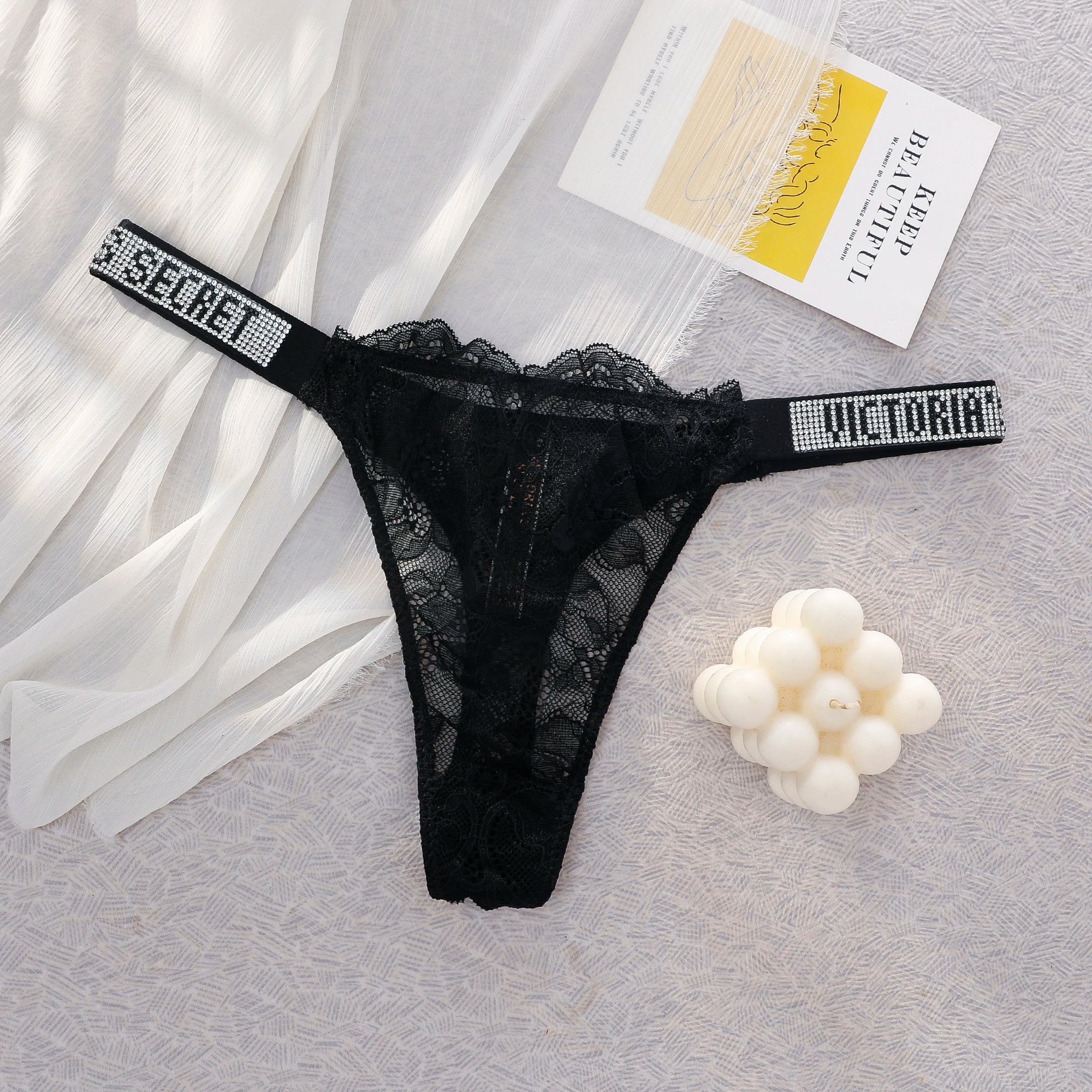 Women's Lace Thongs – Seamless High Waist Breathable Panties (1pc or 3pcs)
