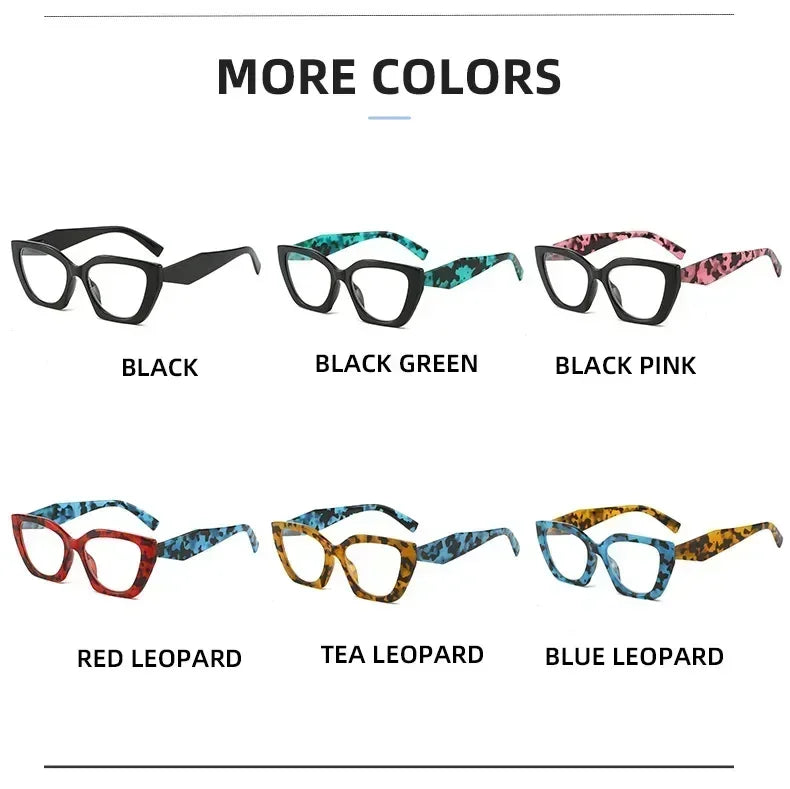 Cat Eye Reading Glasses | Colorful Frames | +1.00 to +4.00