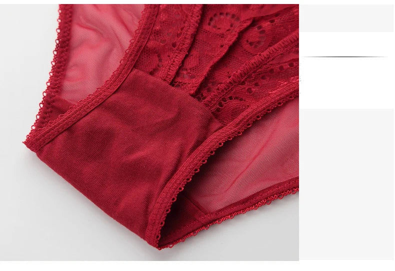 Floral Lace Bra, Panty & Garter 3-Piece Set – Push-Up, Underwire, Plus Size | Women's Lingerie