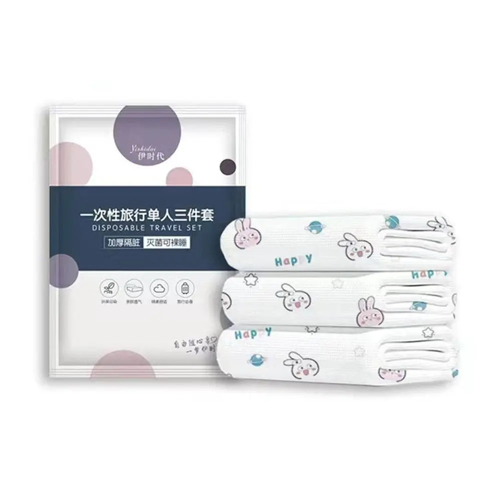 Disposable Travel Bedding Set, 3-Piece or 4-Piece