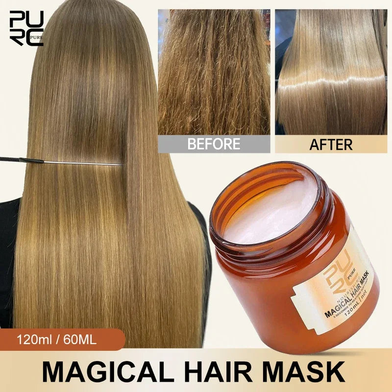 PURC Magical Hair Mask with Argan Oil 120ml – Repair Dry, Frizzy & Damaged Hair