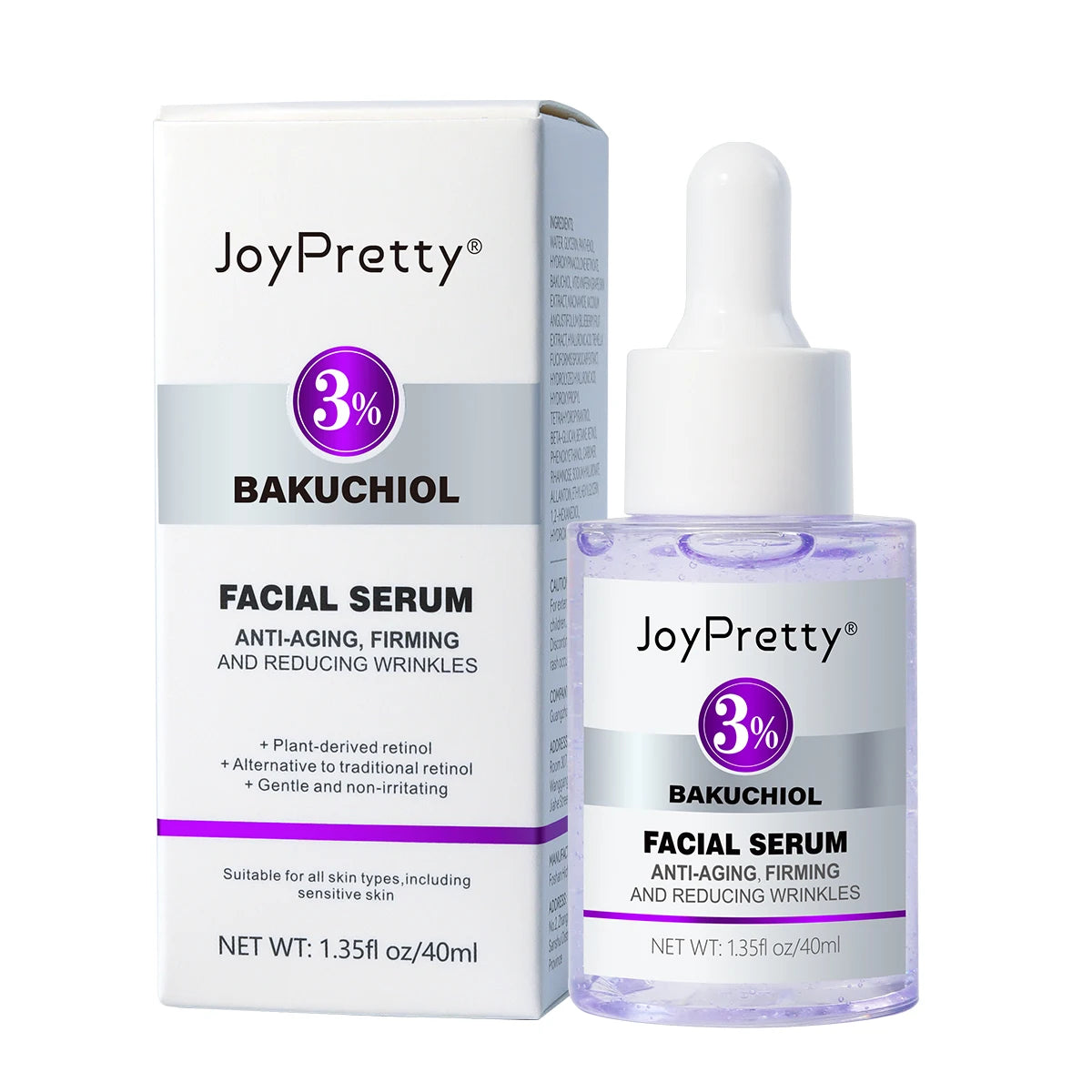 Retinol & Bakuchiol Anti-Aging Face Serum – Wrinkle Repair, Brightening & Deep Hydration