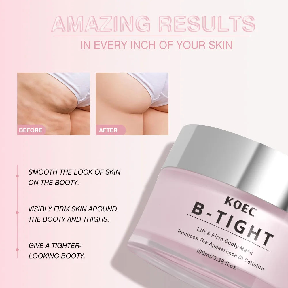 Butt Lift & Firming Cream – Tighten, Tone & Reduce Cellulite on Booty & Thighs (100ml)