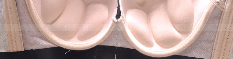 Women's Plus Size Lace Push Up Bra | Sexy Underwire Full Coverage Bra for Curvy Women | Wide Side Wings C–E Cup (34–50)