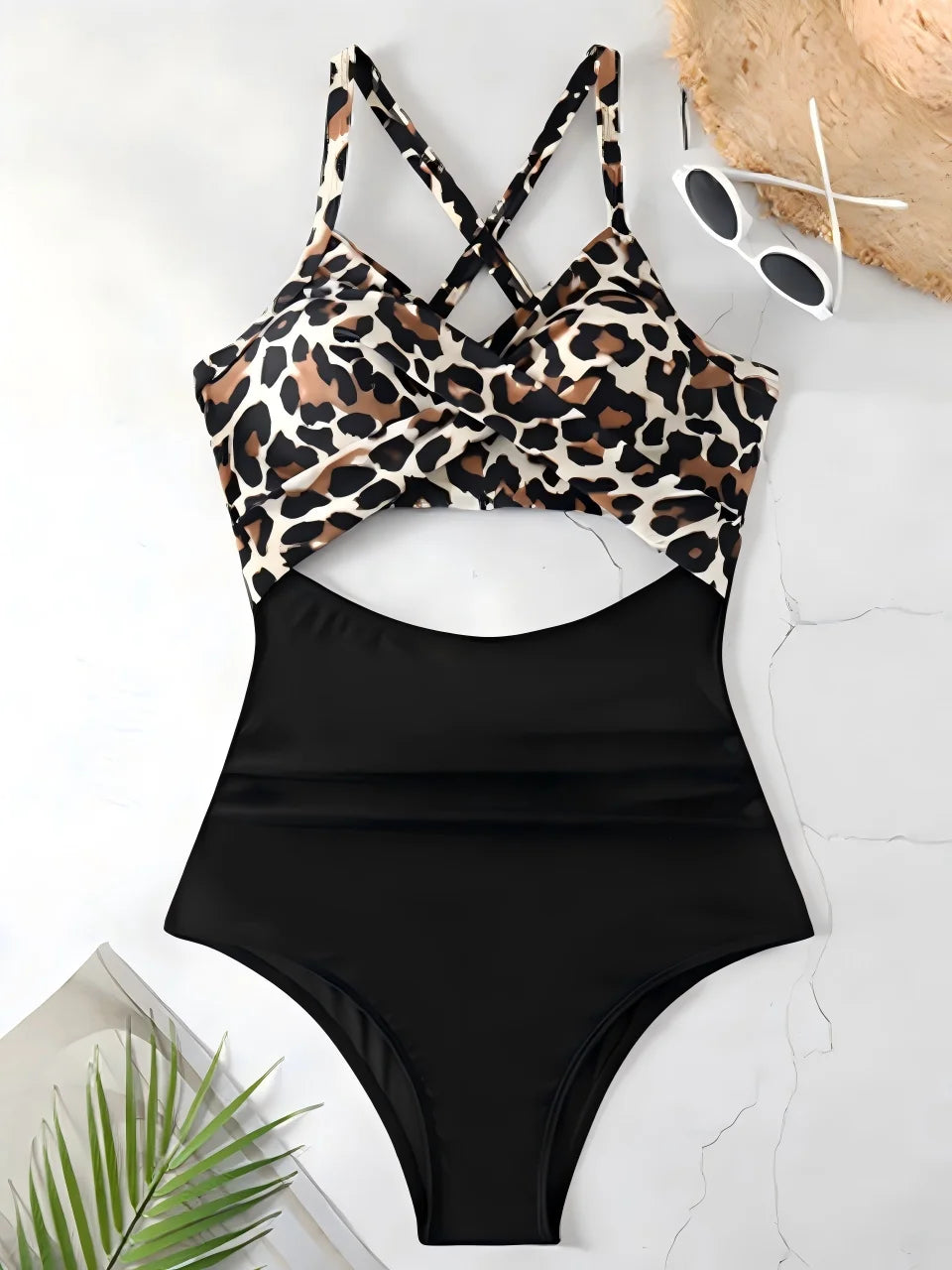 Ruched One-Piece Swimsuit for Women – Solid Color Bodysuit | Adjustable Straps | S–XXL