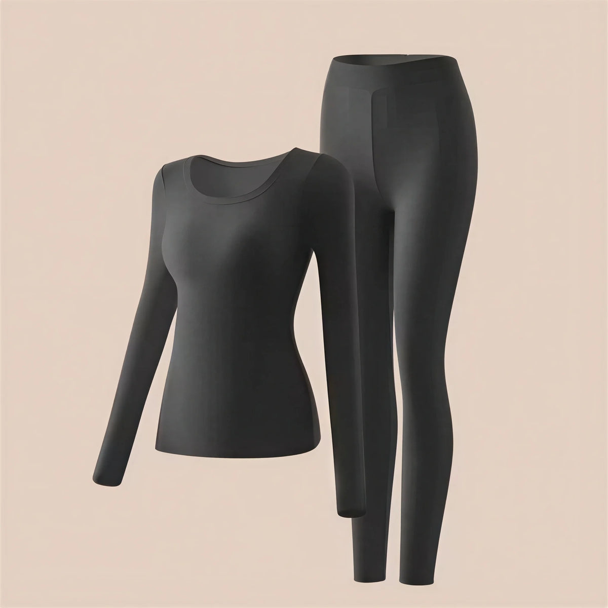 Thermal Underwear Set for Women – High-Elasticity Skin-Tight Warm Base Layer, Autumn/Winter (L–XL, 4 Colors)