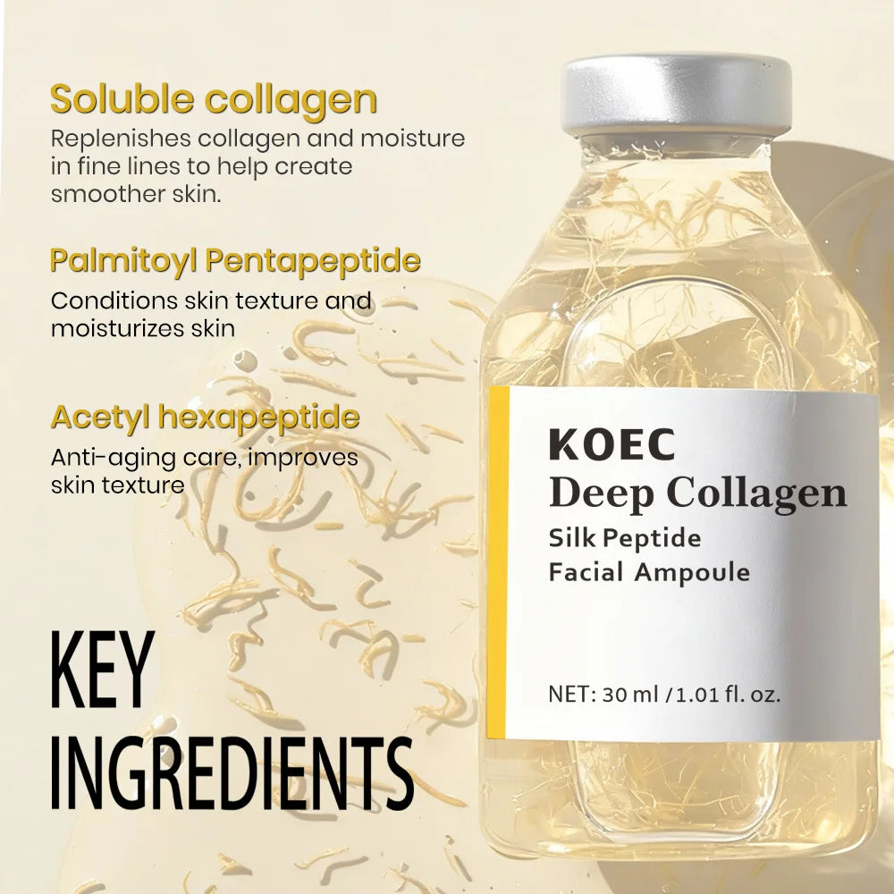 Collagen & Silk Peptide Lifting Ampoule Serum – Anti-Aging Skin Firming & Tightening