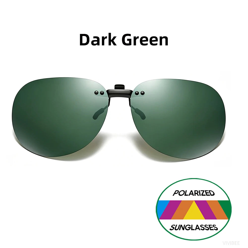 Oval Clip-On Sunglasses | 7 Lens Options