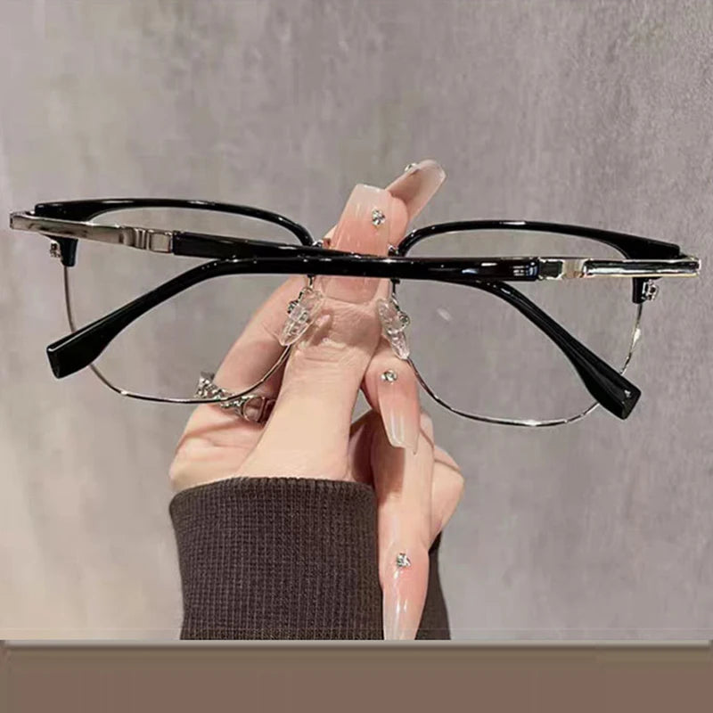Square Metal Reading Glasses for Men & Women