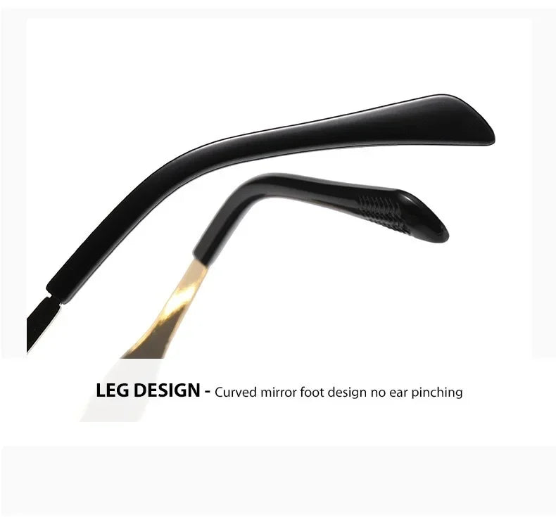 Retro Small Oval Metal Sunglasses | Gold & Black | Myopia Options