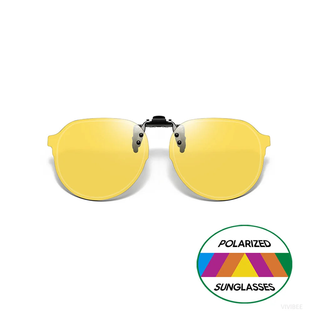 Flip-Up Clip-On Sunglasses | Colored Lens Options