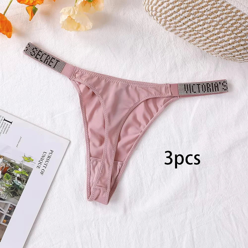 3-Pack Seamless Lace Thong Panties for Women | Breathable High-Waist G-String Underwear
