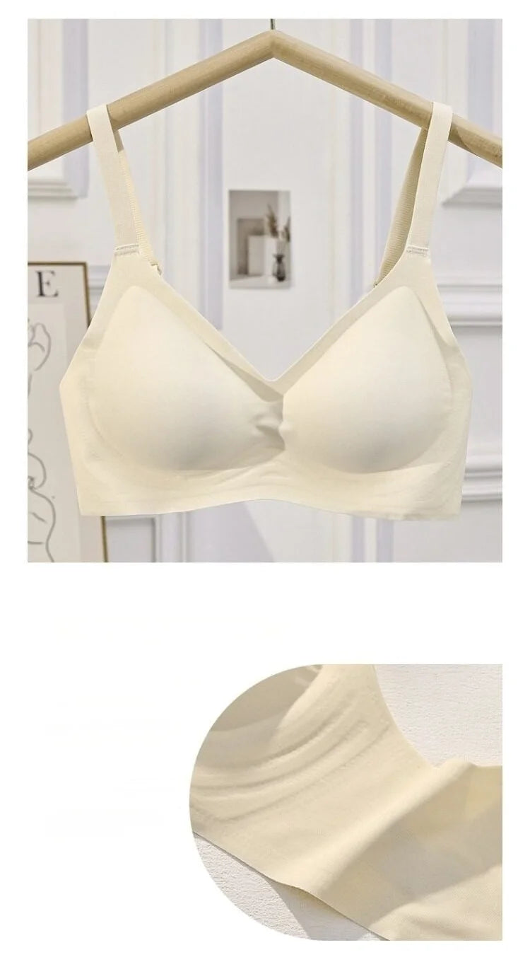 Women's Seamless Push-Up Bra – Wire-Free Soft Support for Small Chest