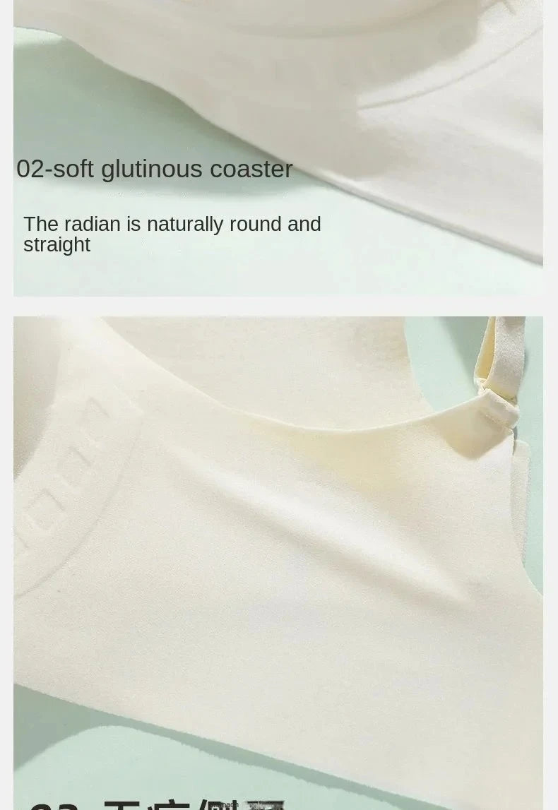Women's Thickened Push Up Bra for Small Chest | Wireless Seamless Invisible Lift Bra (32–38, A–B Cup)