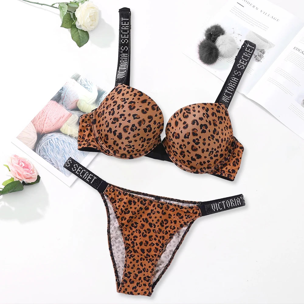Women's Classic Push-Up Bra & Panty Set – Breathable Soft Lingerie