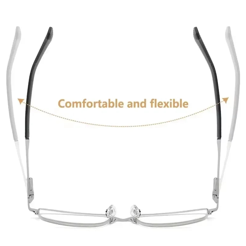 Half-Frame Reading Glasses | Alloy Frame, +1.00 to +4.00