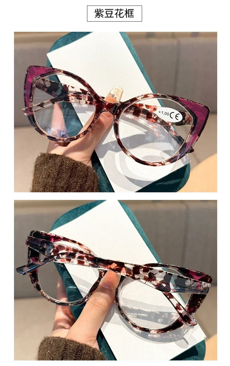 Cat-Eye Photochromic Myopia Glasses | Five Frame Colors