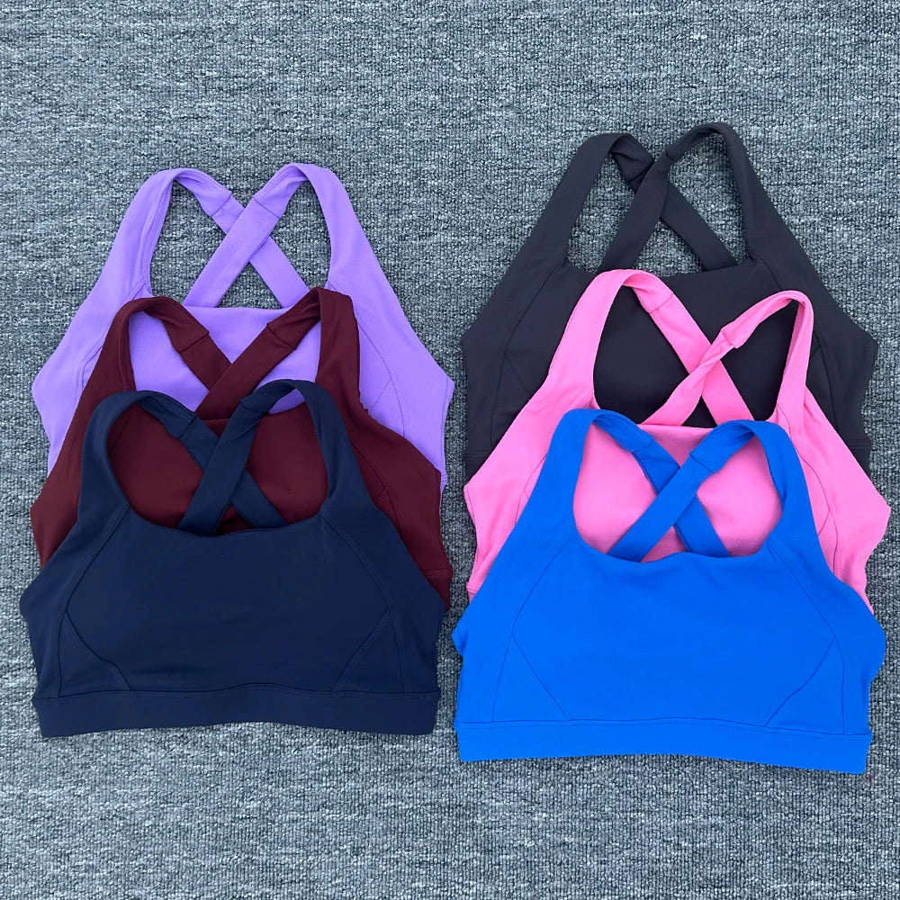 Women Sports Bra Cross Gym Top Women Training Running Yoga Bra Stretch Women Workout Underwear Fitness Sexy Yoga Clothes