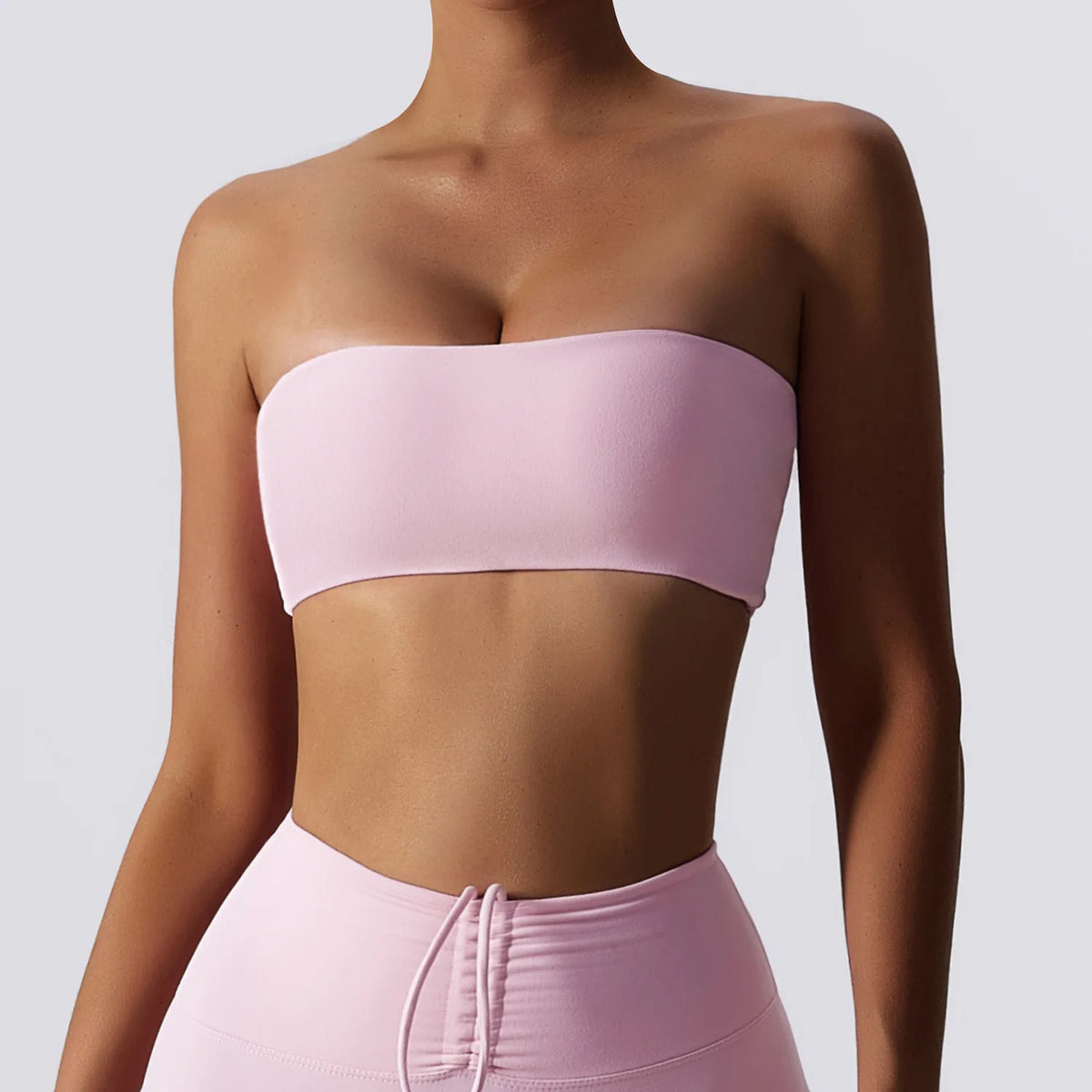 Strapless Sports Bra – Quick-Dry Tube Top Chest Wrap for Yoga, Gym & Fitness