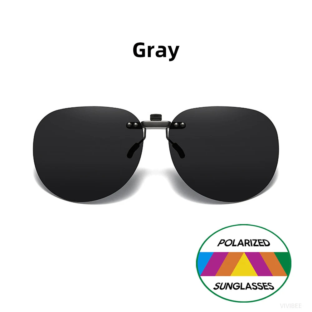 Oval Clip-On Sunglasses | 7 Lens Options