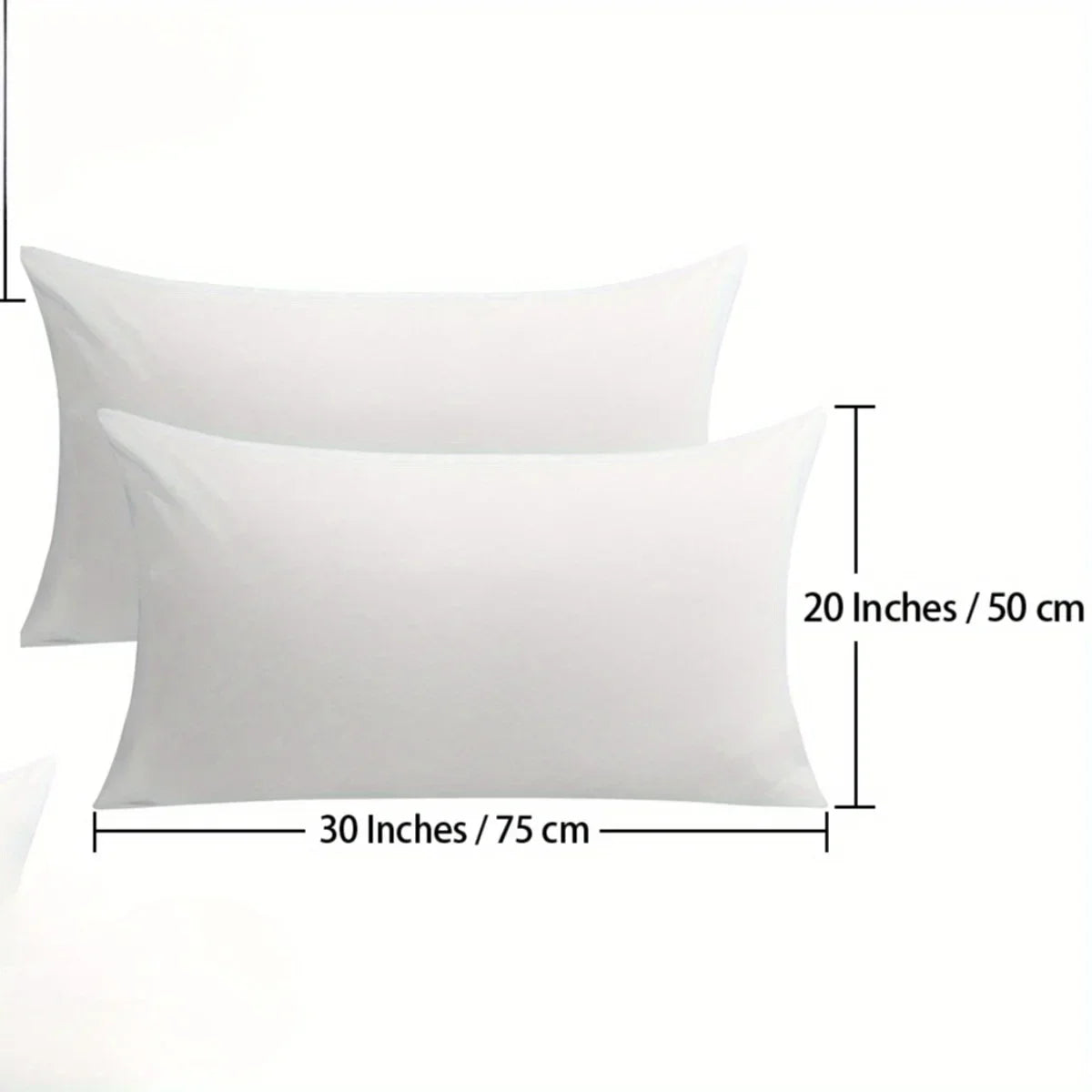 4-Pack Microfiber Pillowcases, Solid Color Envelope Closure