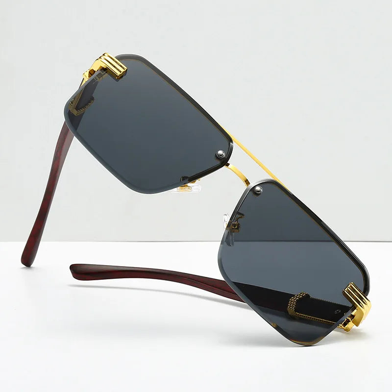 2-Pair Square Sunglasses Set | Unisex Plastic Frames