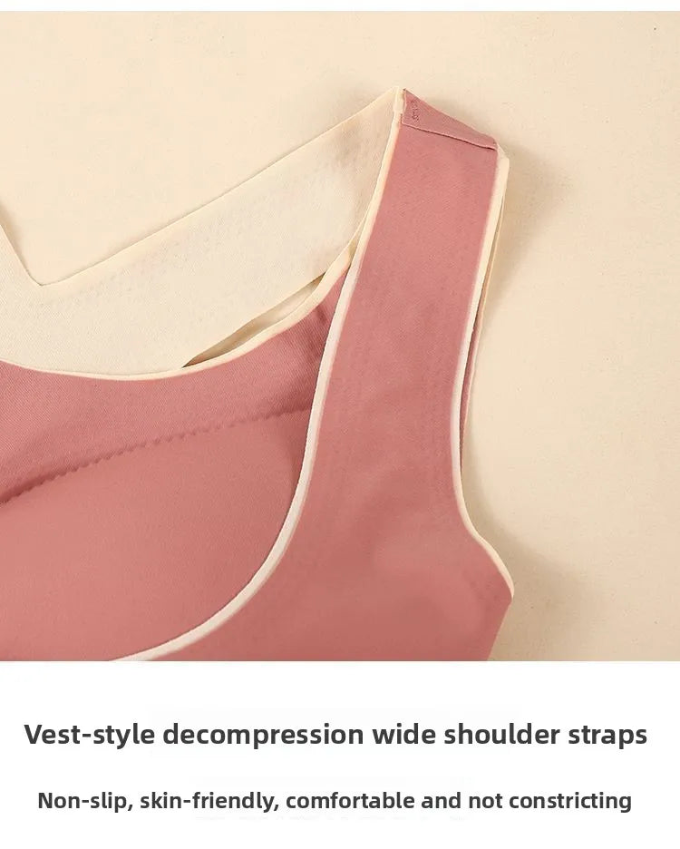 Women's Seamless Sports Bra – Wire-Free Push-Up | Side Support Beauty Back