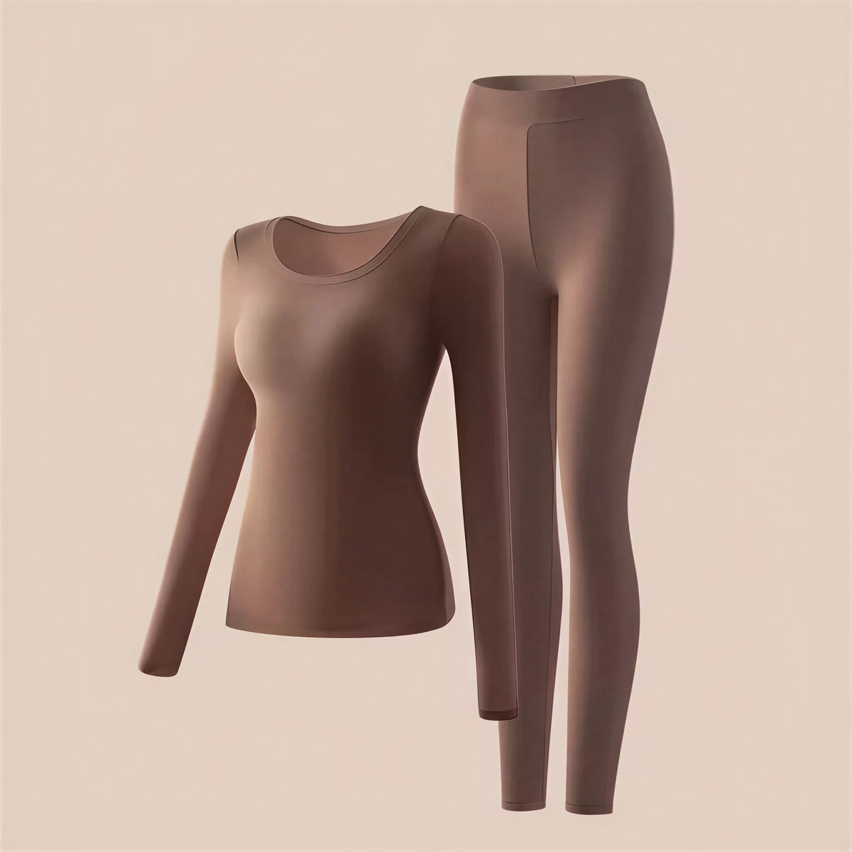 Thermal Underwear Set for Women – High-Elasticity Skin-Tight Warm Base Layer, Autumn/Winter (L–XL, 4 Colors)