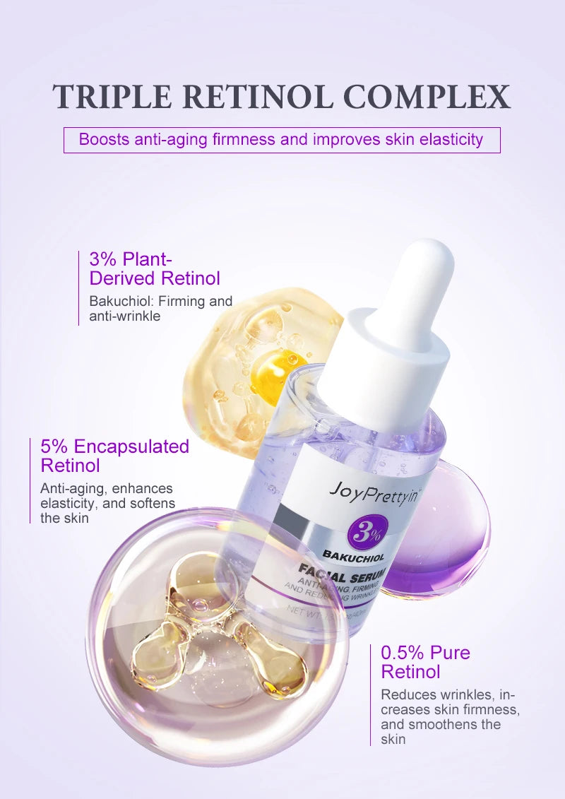 Retinol & Bakuchiol Anti-Aging Face Serum – Wrinkle Repair, Brightening & Deep Hydration