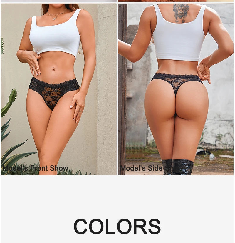 FINETOO 3PCS/Set S-XL Women Sexy Panties G-string Sexy Woman's Underwear Girl Lace Lingerie Female Bikini Lady Thong Intimates