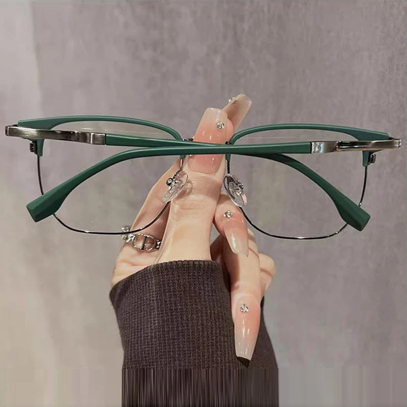 Square Metal Reading Glasses for Men & Women