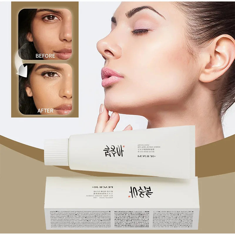 Korean Rice Essence Sunscreen – UV Protection, Moisturizing & Makeup Primer