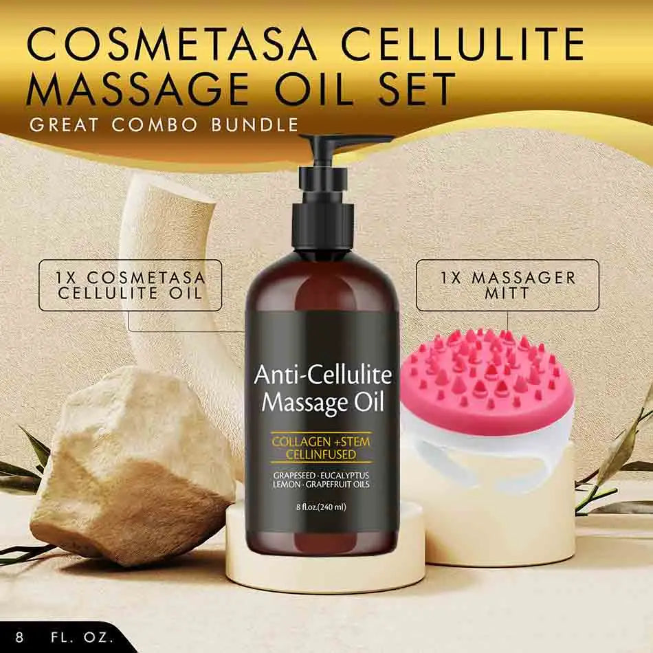 Anti-Cellulite Collagen & Stem Cell Body Massage Oil – Skin Tightening & Firming (240ml)