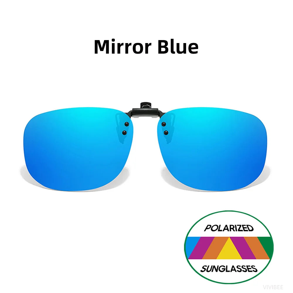 Pilot-Style Flip-Up Clip-On Sunglasses | Lens Options