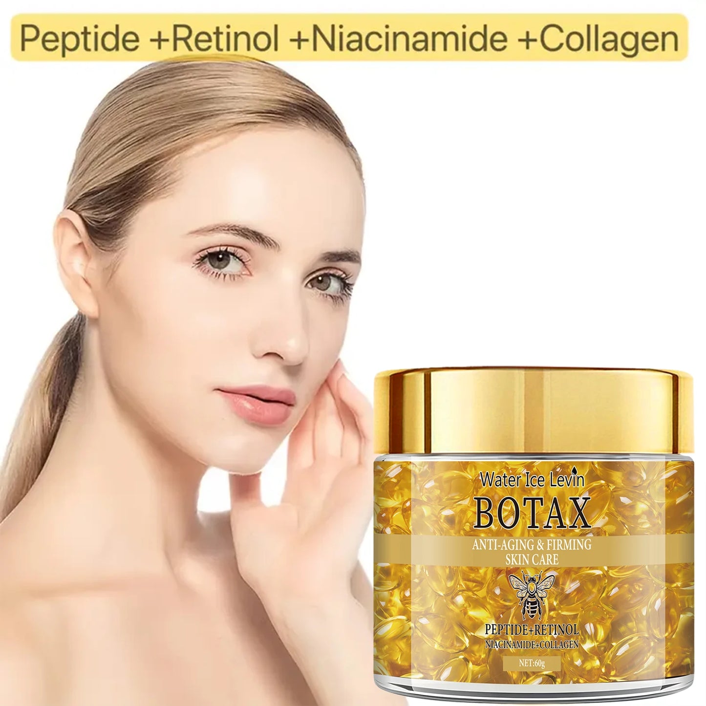 Retinol Firming & Lifting Face Cream – Collagen, Peptides & Hyaluronic Acid