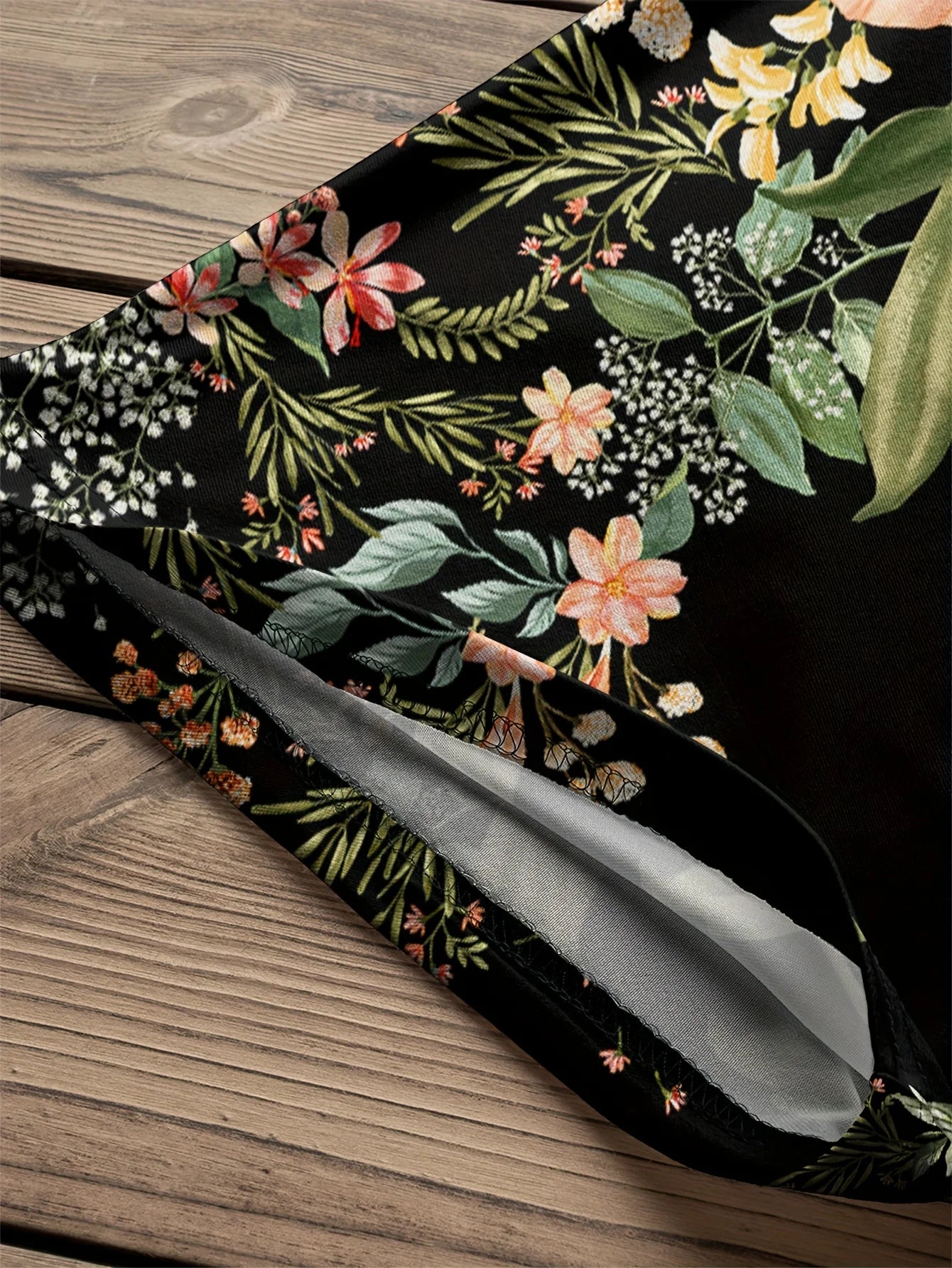 Women Plus Size T-Shirt Star Plant Floral Print Swallow Tail Short Sleeve Round Neck Casual Tops For Vacation Daily Work