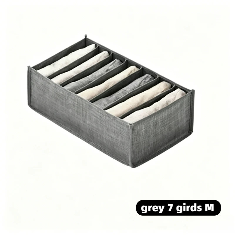 Clothes Organizer for Socks Home Separated Underwear Storage Box Bra Organizing Breathable Mesh Bag Foldable Laundry Basket