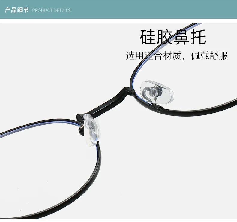 Vintage Round Metal Glasses for Men & Women | Myopia Options