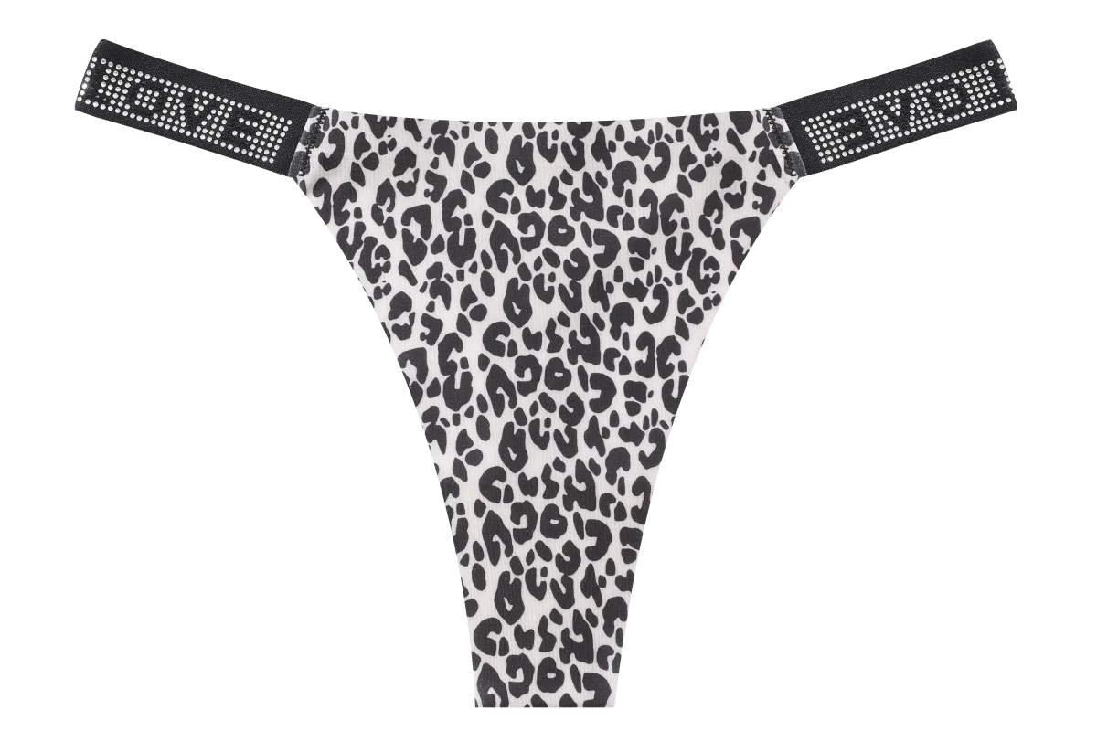 Rhinestone Letter Diamond G-String Thong – Shiny Low-Rise Sexy Underwear for Women (S–XL, 14 Styles)